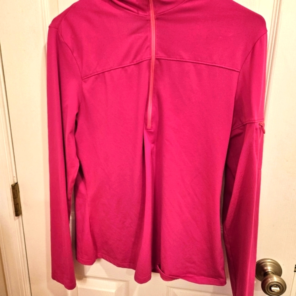 Lily Pulitzer three quarter zip running shirt.